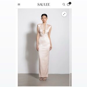 Sau Lee Women's Pink Maxi Dress